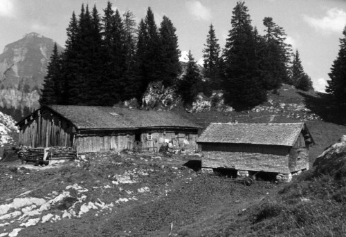 Alphütte und Stall Oberer Sattel