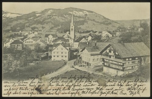 Gruss aus Lingenau im Bregenzerwald : [Correspondenz-Karte ...]