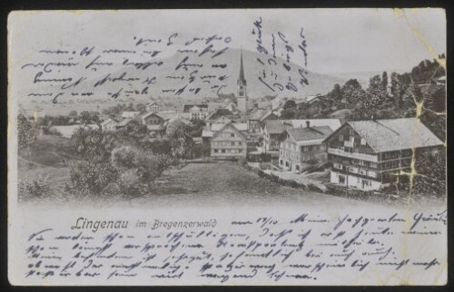 Lingenau im Bregenzerwald : [Correspondenz-Karte An ... in ...]