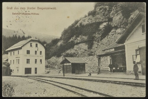 Gruß aus dem Vorder Bregenzerwald : Bahnhof Lingenau-Hittisau