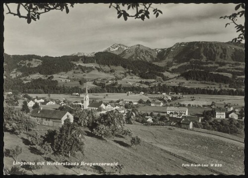 Lingenau mit Winterstaude Bregenzerwald
