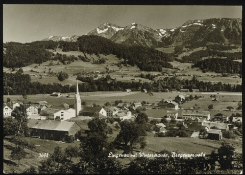 Lingenau mit Winterstaude, Bregenzerwald