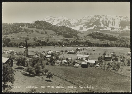 Lingenau, mit Winterstaude 1878 m Vorarlberg