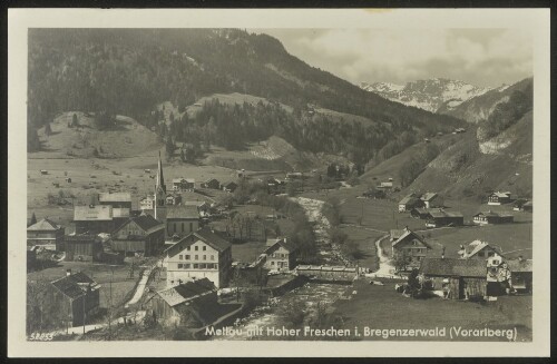 Mellau mit Hoher Freschen i. Bregenzerwald (Vorarlberg)