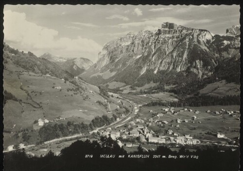 Mellau mit Kanisfluh 2047 m. Breg. Wald Vlbg.