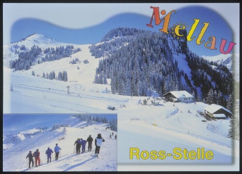 Mellau : Ross-Stelle : [Schigebiet Mellau Ross-Stelle und Mittagspitze im Bregenzerwald, Vorarlberg, Österreich ...]
