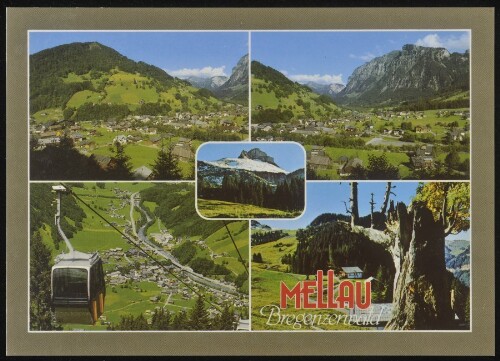 Mellau Bregenzerwald : [Mellau im Bregenzerwald mit Bergbahnen, Roßstelle und Mittagspitze Vorarlberg, Österreich ...]