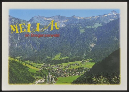 Mellau im Bregenzerwald : [Mellau im Bregenzerwald gegen Damülser Mittagsspitze, Vorarlberg, Österreich ...]