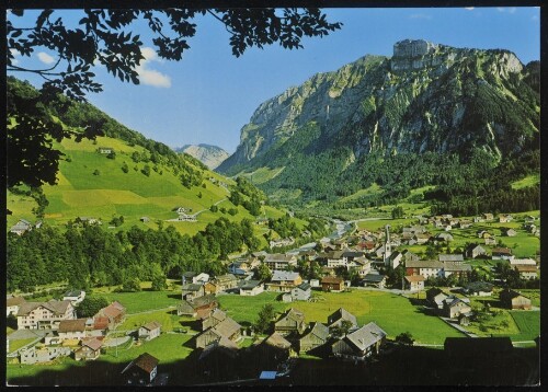 [Mellau] : [Mellau, 688 m, im Bregenzerwald mit Kanisfluh, 2644 m Vorarlberg, Austria ...]