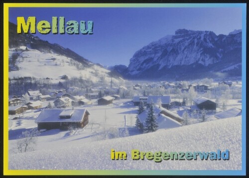 Mellau im Bregenzerwald : [Mellau im Bregenzerwald gegen Kanisfluh, 2047 m Vorarlberg, Österreich ...]