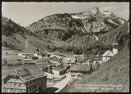 Reuthe i. Bregenzerwald mit Hangspitze 1746 m, Vorarlberg
