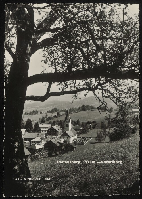 Riefensberg, 781 m. - Vorarlberg
