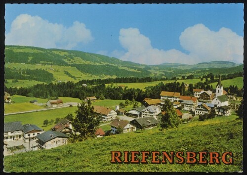 Riefensberg : [Sommerfrische Riefensberg i. Bregenzerwald ...]