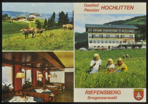 Gasthof Pension Hochlitten Riefensberg Bregenzerwald : [Gasthof-Pension Hochlitten Fam. Konrad Berkmann A-6943 Riefensberg, 1015 m Bregenzerwald 2 Skilifte beim Haus Tel.: 0 55 13 - 81 81 13 ...]
