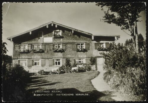 Schnapshütte Riefensberg Vorarlbg. : (Gasthaus Kojen)