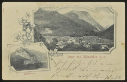 Gruss aus Schnepfau 721 m. : Kanisfluh : [Correspondenz-Karte ...]