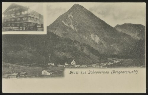 Gruss aus Schoppernau (Bregenzerwald) : [Correspondenz-Karte ...]