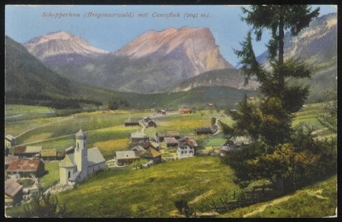 Schoppernau (Bregenzerwald) mit Canisfluh (2041 m)