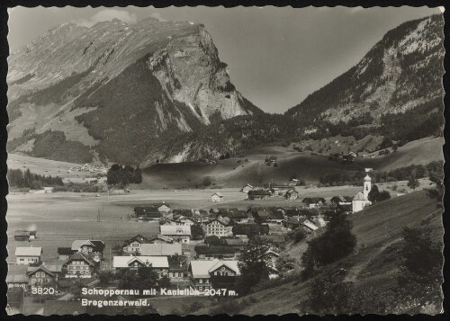 Schoppernau mit Kanisfluh 2047 m. Bregenzerwald