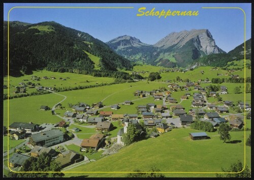 Schoppernau : [Im schönen Bregenzerwald Schoppernau (852 m) mit Kanisfluh (2044 m) Vorarlberg/Austria ...]