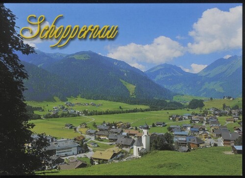 Schoppernau : [Schoppernau, 852 m mit Kanisfluh, 2047 m Bregenzerwald Vorarlberg - Austria ...]