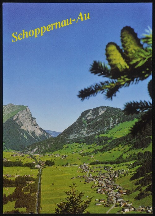 Schoppernau-Au : [Schoppernau - Au mit Kanisfluh (2044 m) und Mittagsfluh (1637 m) Bregenzerwald Vorarlberg / Austria ...]
