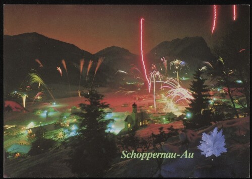 Schoppernau-Au : [Wintersportort Schoppernau - Au Silvesternacht Bregenzerwald/Vlbg. Österreich ...]