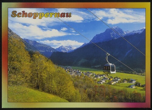 Schoppernau : [Schoppernau mit den Bergbahnen Diedamskopf (850 - 2090 m) Bregenzerwald Vorarlberg / Austria ...]
