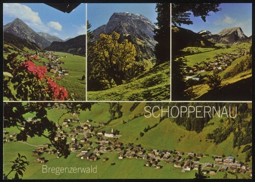Schoppernau Bregenzerwald : [Schoppernau im Bregenzerwald Schoppernau gegen Üntschen, Hochkünzelspitze, 2397 m Schoppernau gegen Kanisfluh, 2047 m Vorarlberg, Österreich ...]
