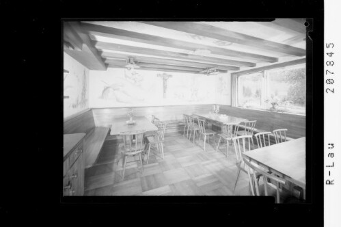 Gasthof und Bäckerei Mangold / Lochau / Gastzimmer : [Gastraum im Gasthof Mangold in Lochau]