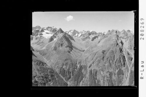 Blick vom Gamskogl 2815 m / Ötztal in Tirol : [Blick vom Gamskogel bei Längenfeld in die Ötztaler Alpen / Geigenkamm mit der Hohen Geige und Kaunergrat mit der Watzespitze]