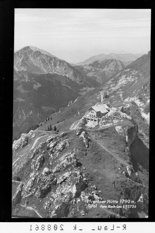 Pfrontner Hütte 1790 m, Tirol