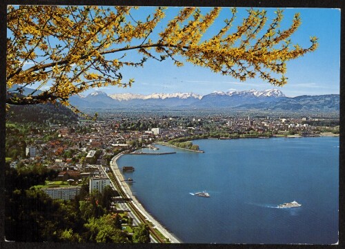 [Bregenz] : [Bregenz am Bodensee gegen Schweizer Berge ...]