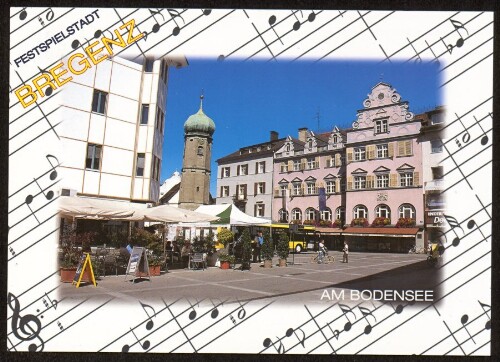 Bregenz am Bodensee : Festspielstadt : [Festspielstadt Bregenz am Bodensee, Leutbühel mit Seekapelle, Vorarlberg, Österreich ...]
