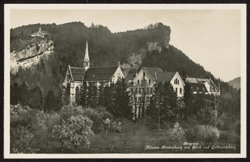 Bregenz : Kloster Riedenburg mit Blick auf Gebhardsberg