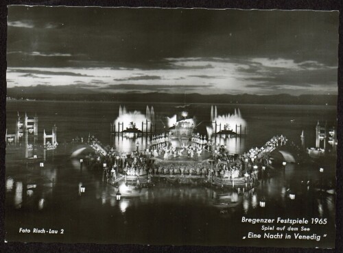 Bregenzer Festspiele 1965 : Spiel auf dem See 
