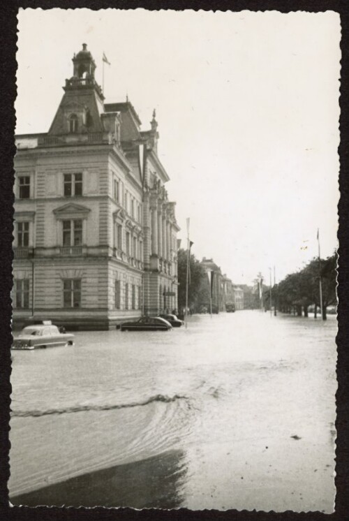 [Überschwemmung in Bregenz am 29. Juli 1955]