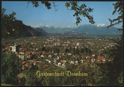 Gartenstadt Dornbirn : [Gartenstadt Dornbirn gegen Schweizer Berge Austria - Vorarlberg ...]