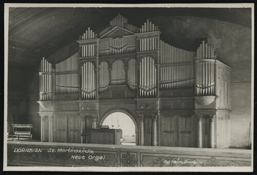 Dornbirn St. Martinskirche : Neue Orgel