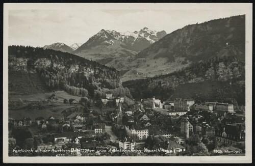 Feldkirch mit der Gurtisspitze 1778 m. vom Ardetzenberg Vorarlberg