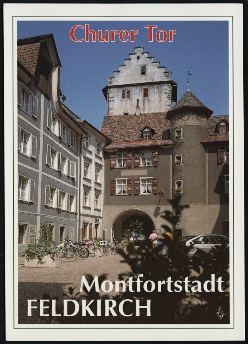 Feldkirch Montfortstadt Churer Tor : [Montfortstadt Feldkirch, Blick zum Churer Tor, Vorarlberg, Österreich ...]