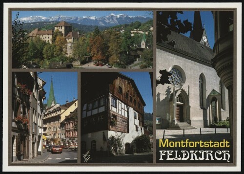 Feldkirch : Montfortstadt : [Montfortstadt Feldkirch mit Schattenburg, Neustadt und Dom St. Nikolaus Vorarlberg, Österreich ...]