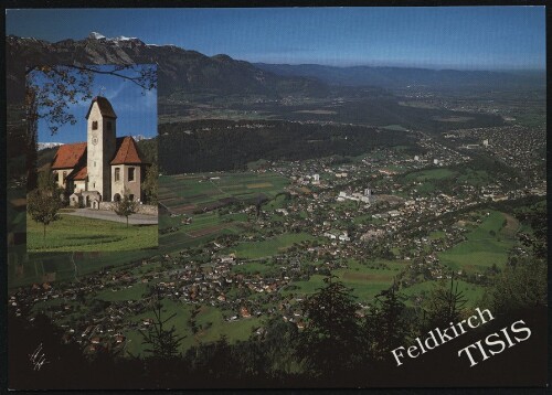 Feldkirch : Tisis : [Feldkirch-Tisis gegen Hoher Kasten und Kirche St. Michael Vorarlberg, Österreich ...]