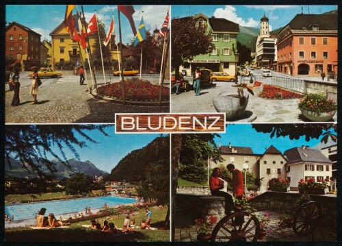 Bludenz : [Alpenstadt Bludenz Freiheitsplatz, Postpark, Haldenbad, Oberes Tor, Vorarlberg, Österreich ...]