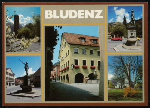 Bludenz : [Alpenstadt Bludenz, Altes Rathaus, Hl.-Kreuz-Kirche und Riedmillerdenkmal Vorarlberg, Österreich ...]