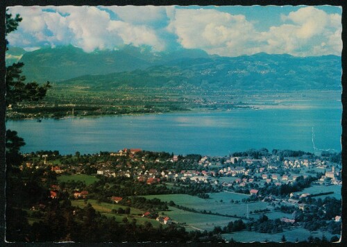 [Lochau] : [Lochau am Bodensee gegen Schweizer Berge ...]