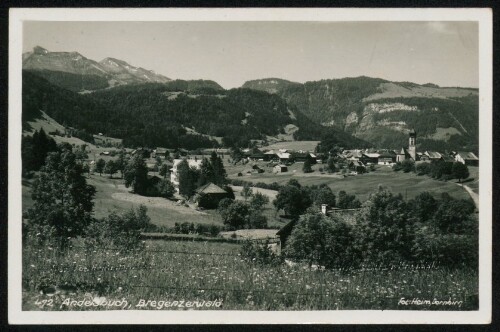 Andelsbuch, Bregenzerwald