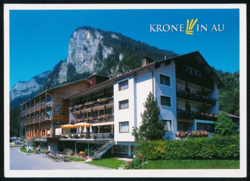 Krone in Au : [Krone in Au Fam. Lingg, A-6883 Au Tel.: (0043) 55 15 / 22 01-0 Fax: (0043) 55 15 / 22 01-201 Bregenzerwald, Österreich ...]