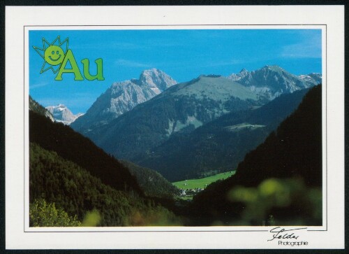 Au : [Au, 719, mit Künzelspitze, 2397 m Bregenzerwald, Österreich Auskunft: Verkehrsamt Au Tel. 0 55 15/22 88 ...]