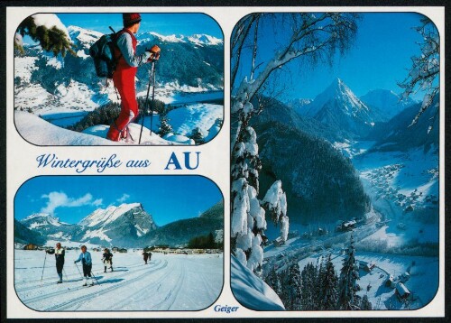 Wintergrüße aus Au : [Au (791 m) Wintersportort im Bregenzerwald Vorarlberg - Austria ...]